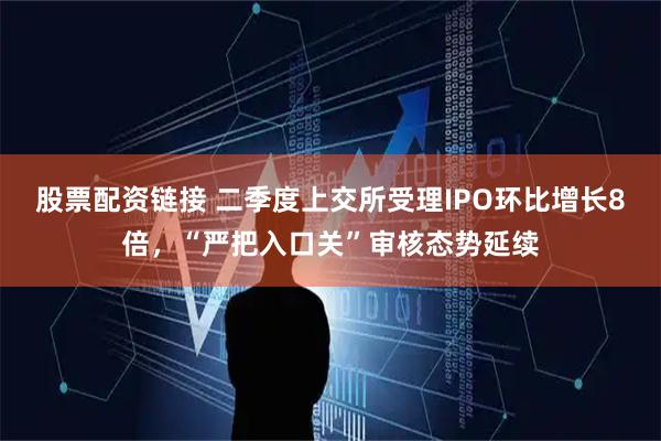 股票配资链接 二季度上交所受理IPO环比增长8倍，“严把入口关”审核态势延续